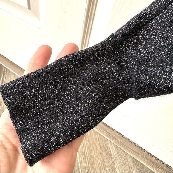 Free People black glitter button cardigan - Picture 5 of 13